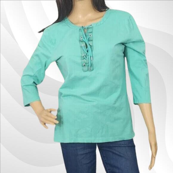 2/$20 Ralph Lauren Green Blouse XL – Elegant & Versatile - Picture 1 of 4
